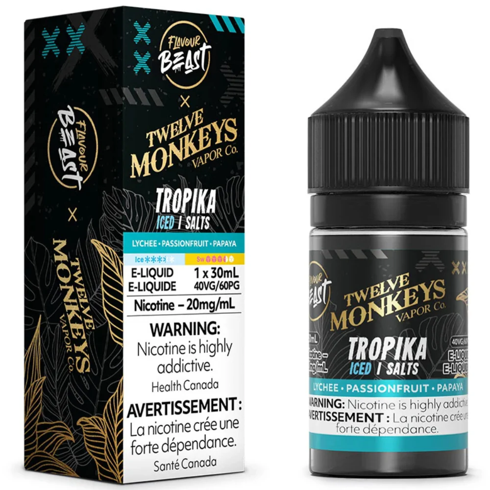 Flavour Beast X 12 Monkeys Vape Juice Salt 30mL