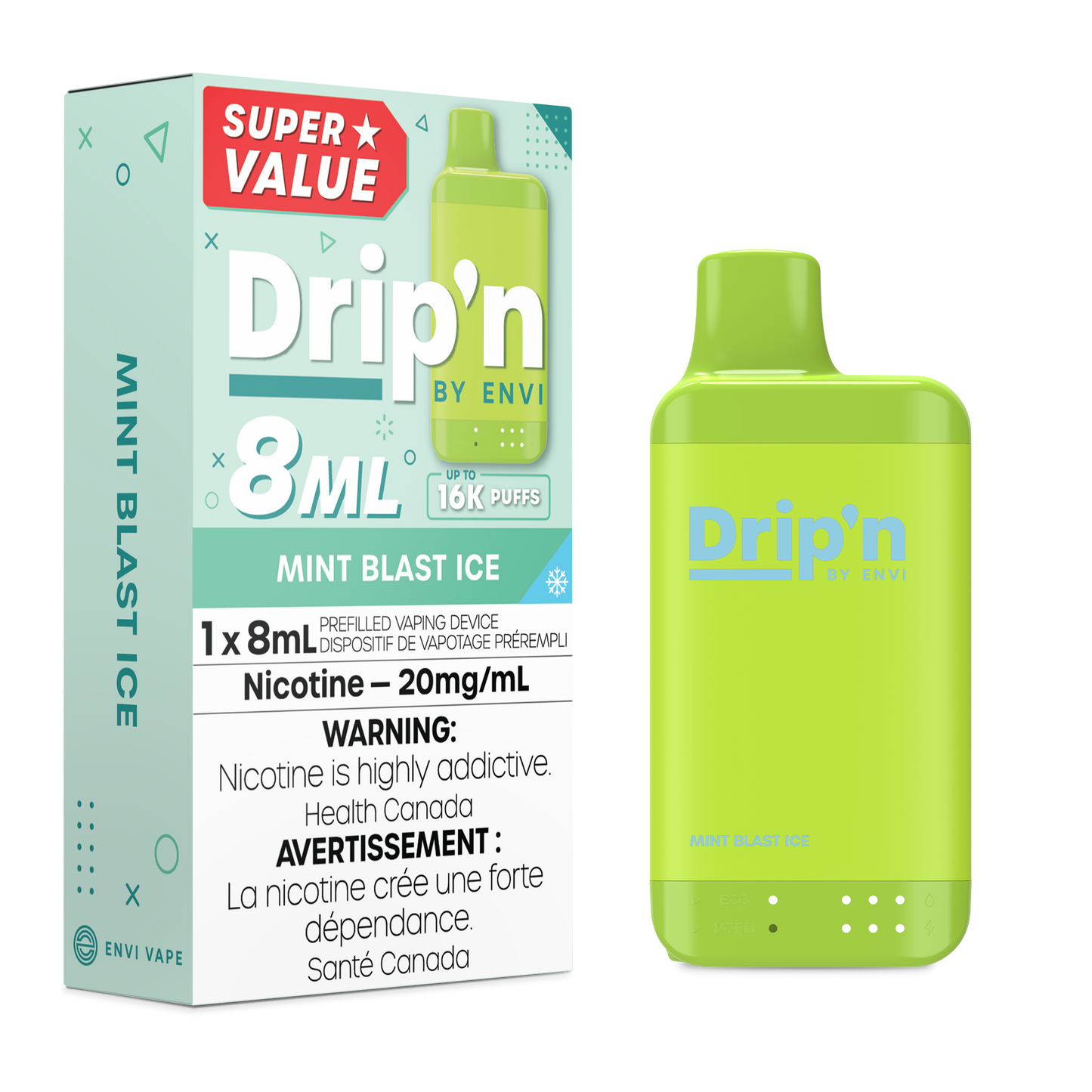 Drip'n by Envi Disposable Vape - 16K Puffs - 8mL