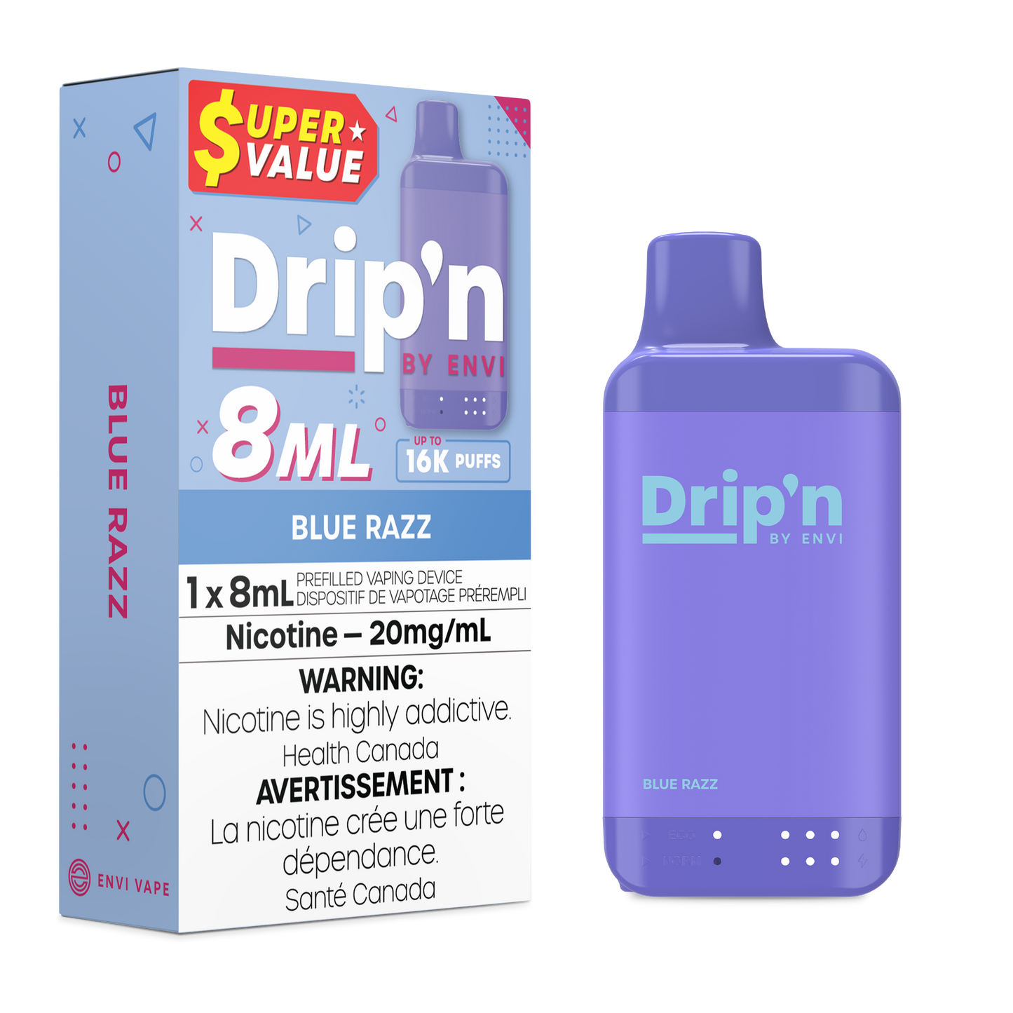 Drip'n by Envi Disposable Vape - 16K Puffs - 8mL
