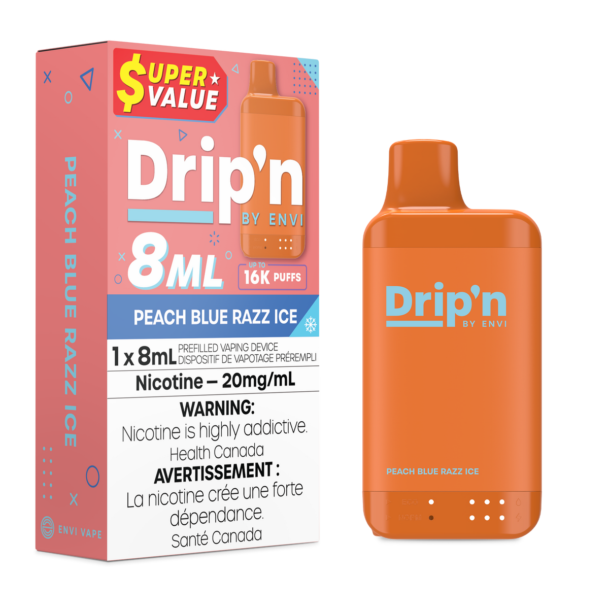Drip'n by Envi Disposable Vape - 16K Puffs - 8mL