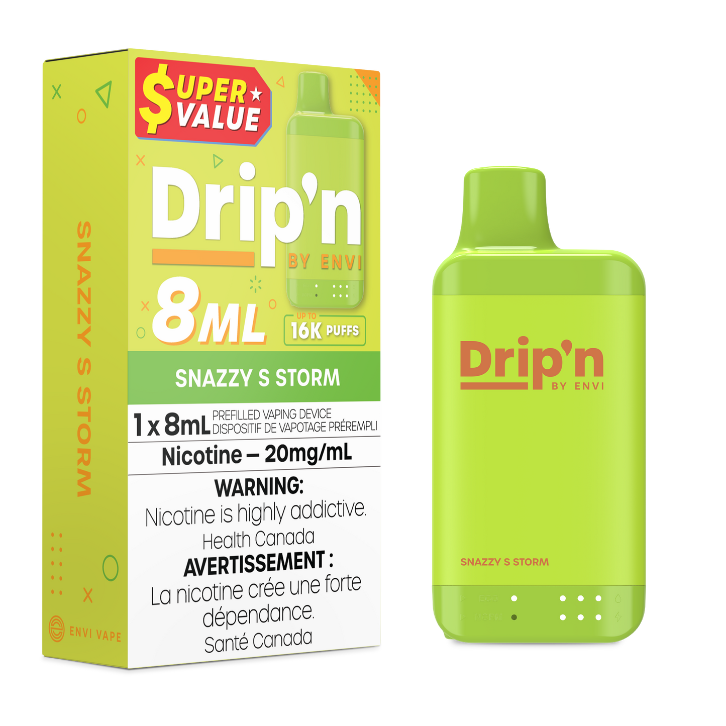 Drip'n by Envi Disposable Vape - 16K Puffs - 8mL