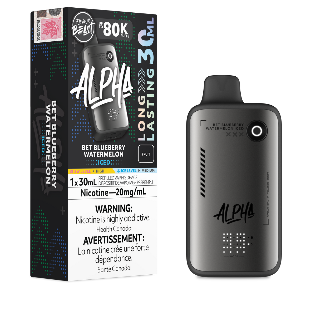 Flavour Beast Alpha Disposable Vape - 80K Puffs - 30mL