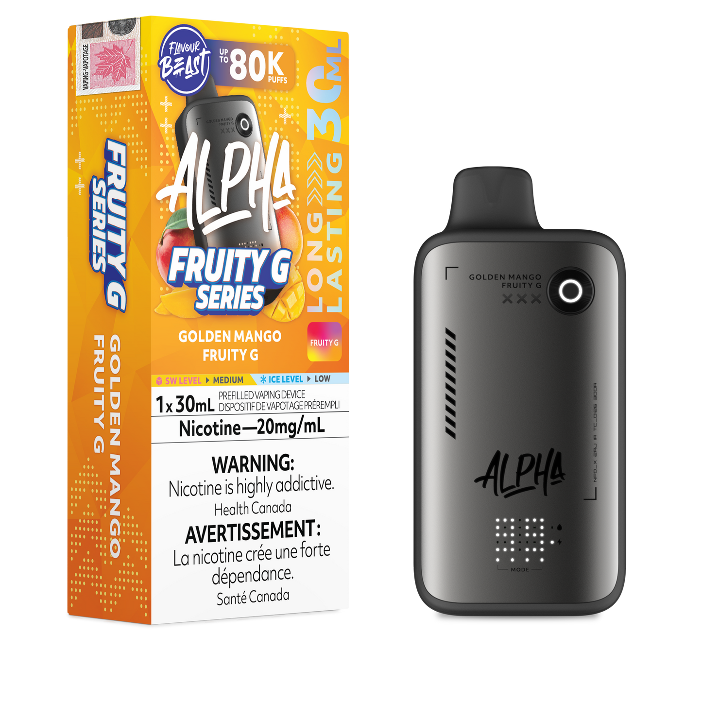 Flavour Beast Alpha Disposable Vape - 80K Puffs - 30mL