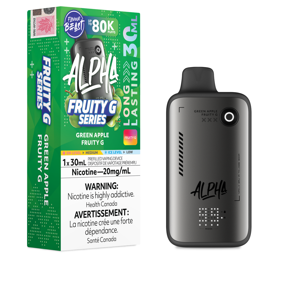 Flavour Beast Alpha Disposable Vape - 80K Puffs - 30mL