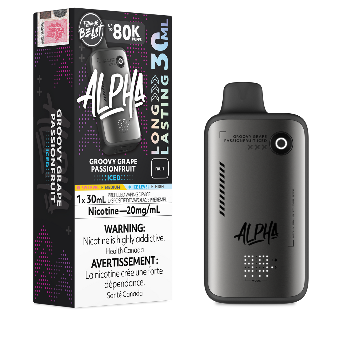 Flavour Beast Alpha Disposable Vape - 80K Puffs - 30mL