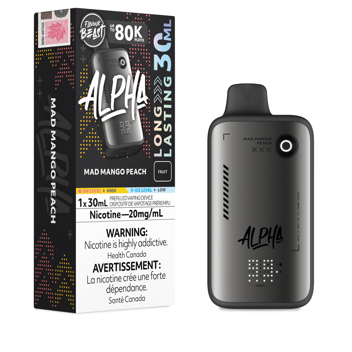 Flavour Beast Alpha Disposable Vape - 80K Puffs - 30mL
