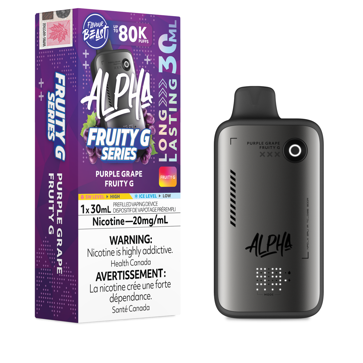 Flavour Beast Alpha Disposable Vape - 80K Puffs - 30mL