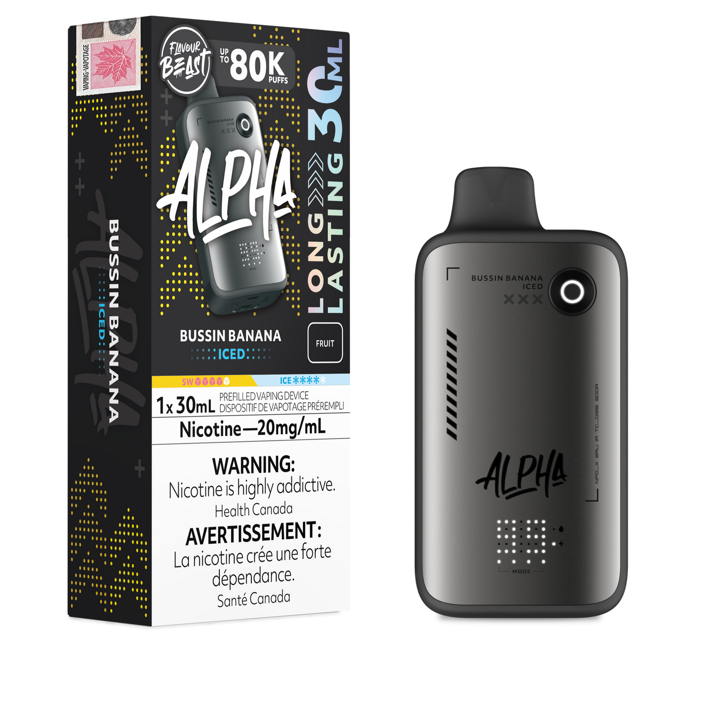 Flavour Beast Alpha Disposable Vape - 80K Puffs - 30mL