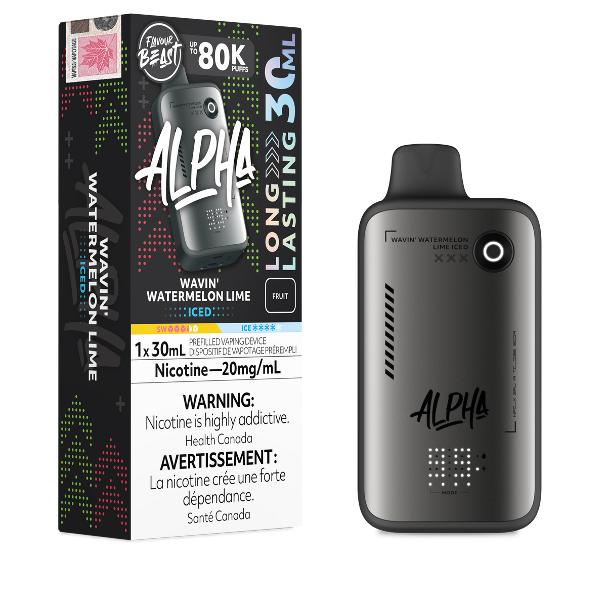 Flavour Beast Alpha Disposable Vape - 80K Puffs - 30mL