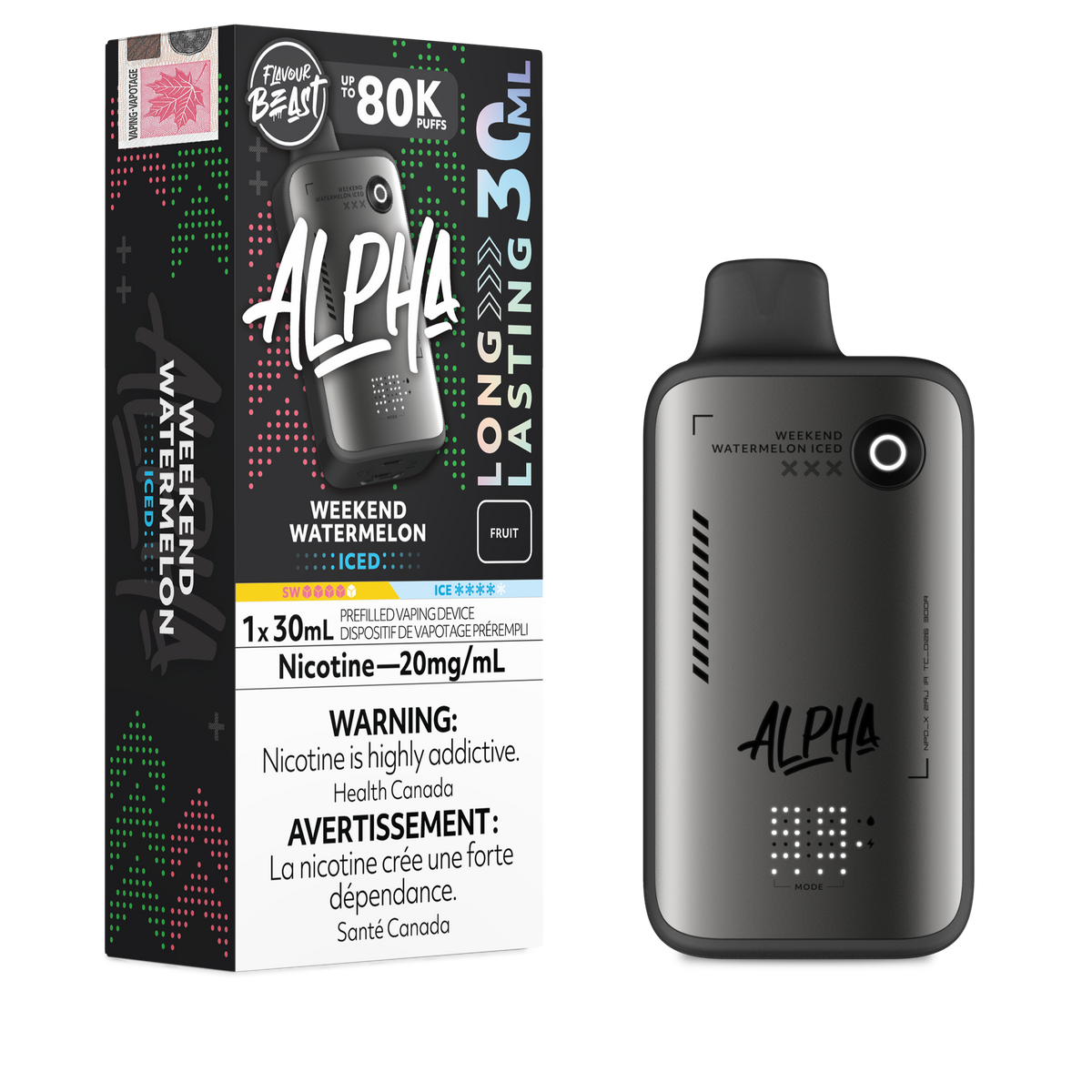 Flavour Beast Alpha Disposable Vape - 80K Puffs - 30mL