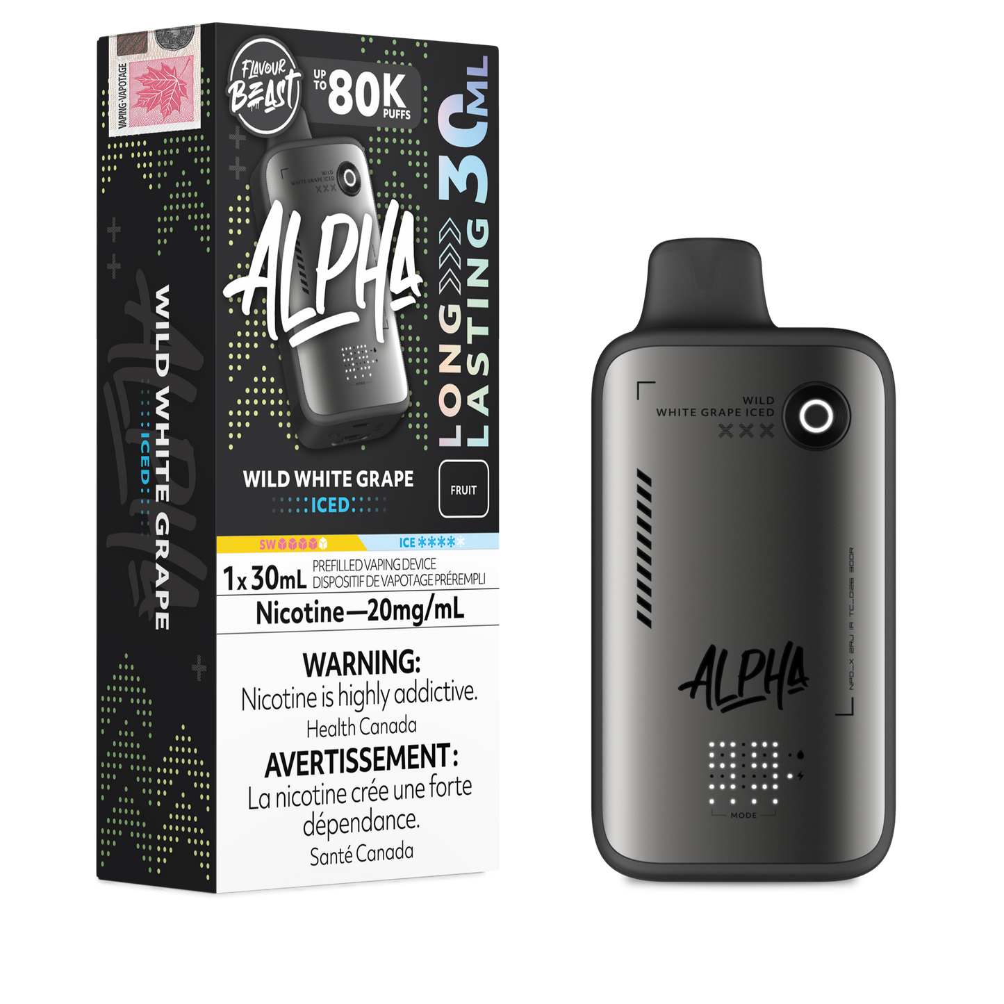 Flavour Beast Alpha Disposable Vape - 80K Puffs - 30mL