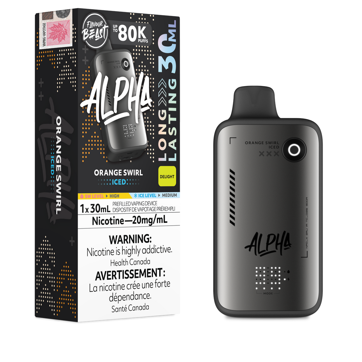 Flavour Beast Alpha Disposable Vape - 80K Puffs - 30mL