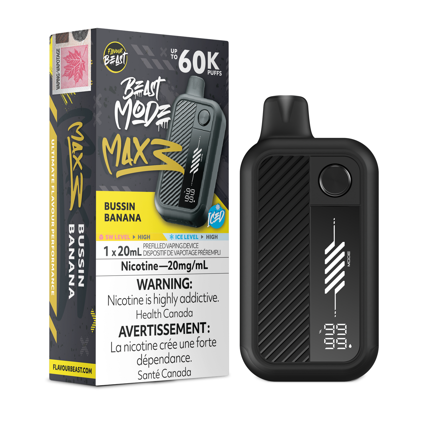 Flavour Beast Beast Mode Max 3 Disposable Vape - 60K Puffs - 20mL