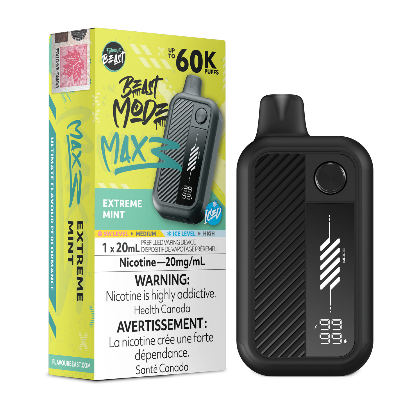 Flavour Beast Beast Mode Max 3 Disposable Vape - 60K Puffs - 20mL