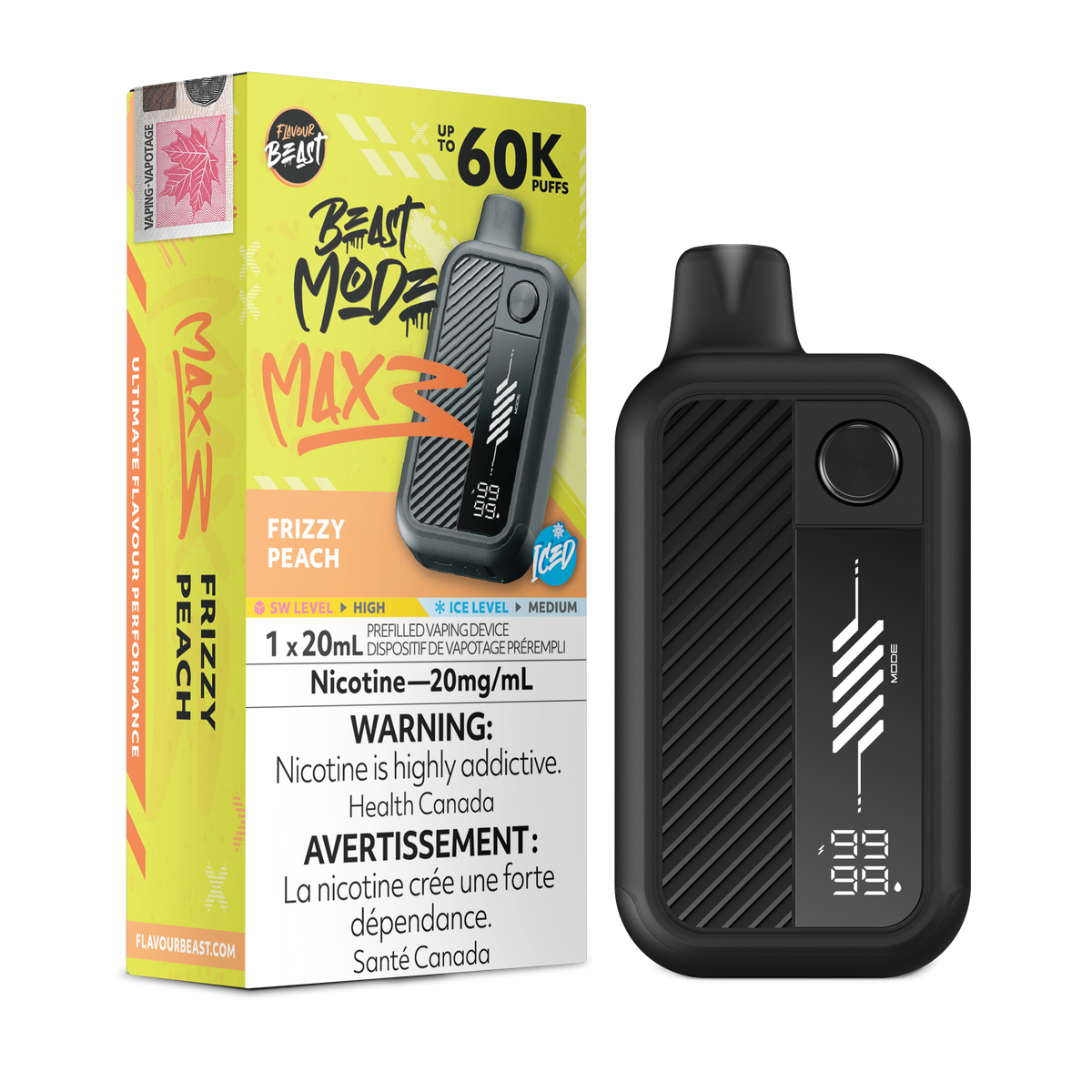 Flavour Beast Beast Mode Max 3 Disposable Vape - 60K Puffs - 20mL