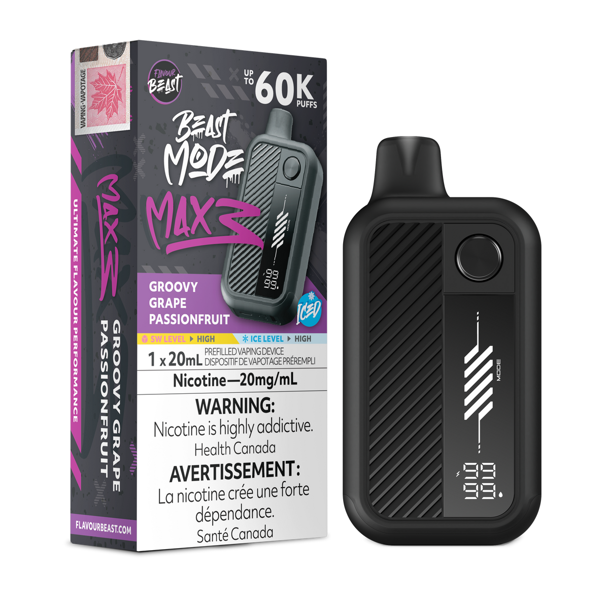 Flavour Beast Beast Mode Max 3 Disposable Vape - 60K Puffs - 20mL