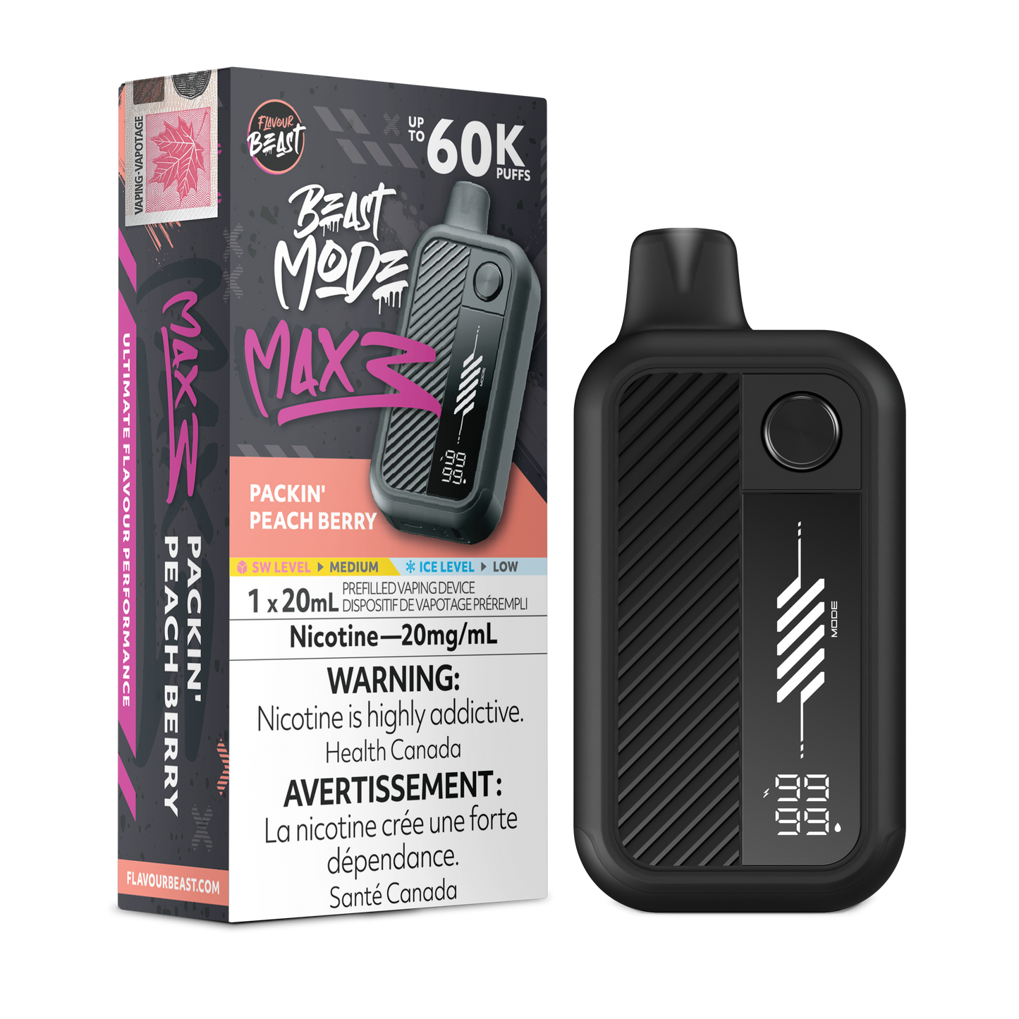 Flavour Beast Beast Mode Max 3 Disposable Vape - 60K Puffs - 20mL