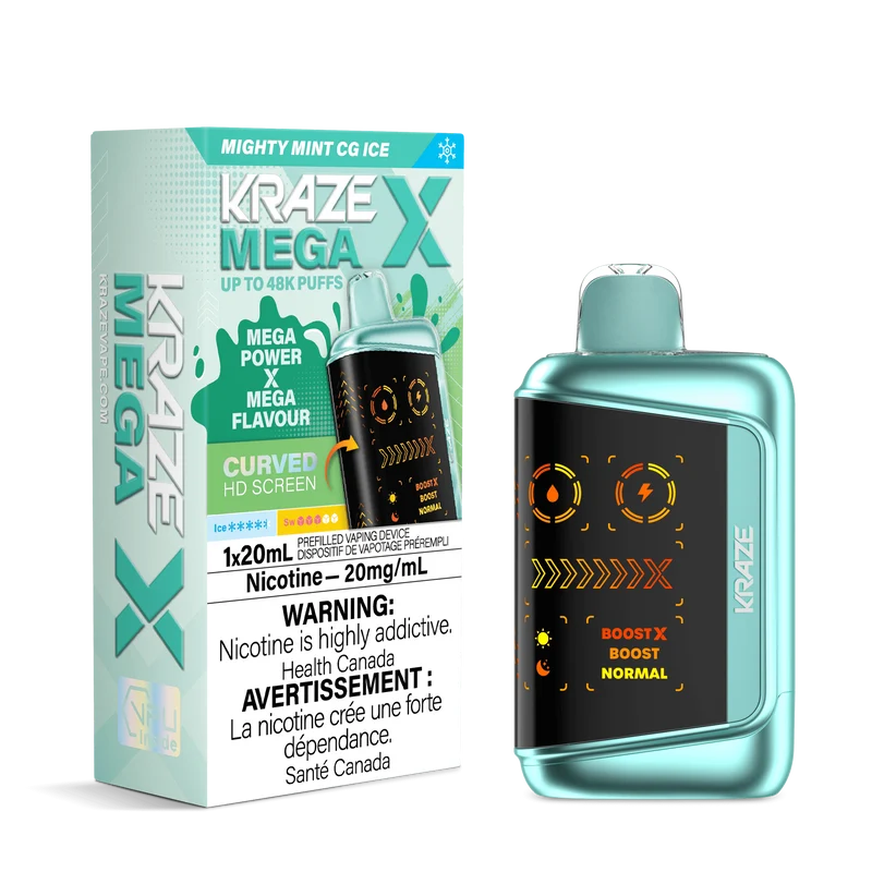 Kraze Mega X Disposable Vape - 48K Puffs - 20mL