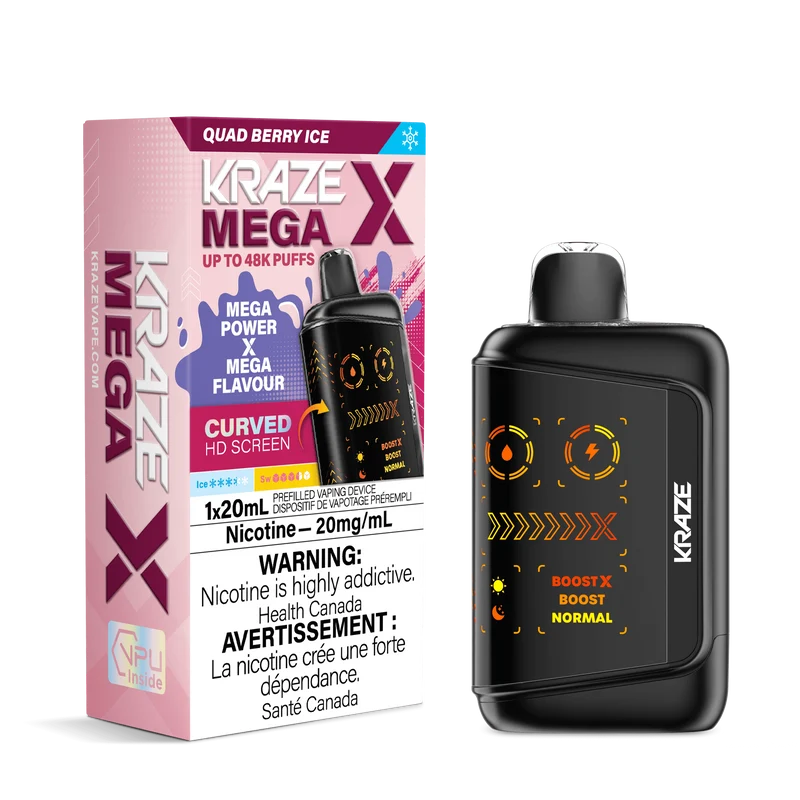 Kraze Mega X Disposable Vape - 48K Puffs - 20mL