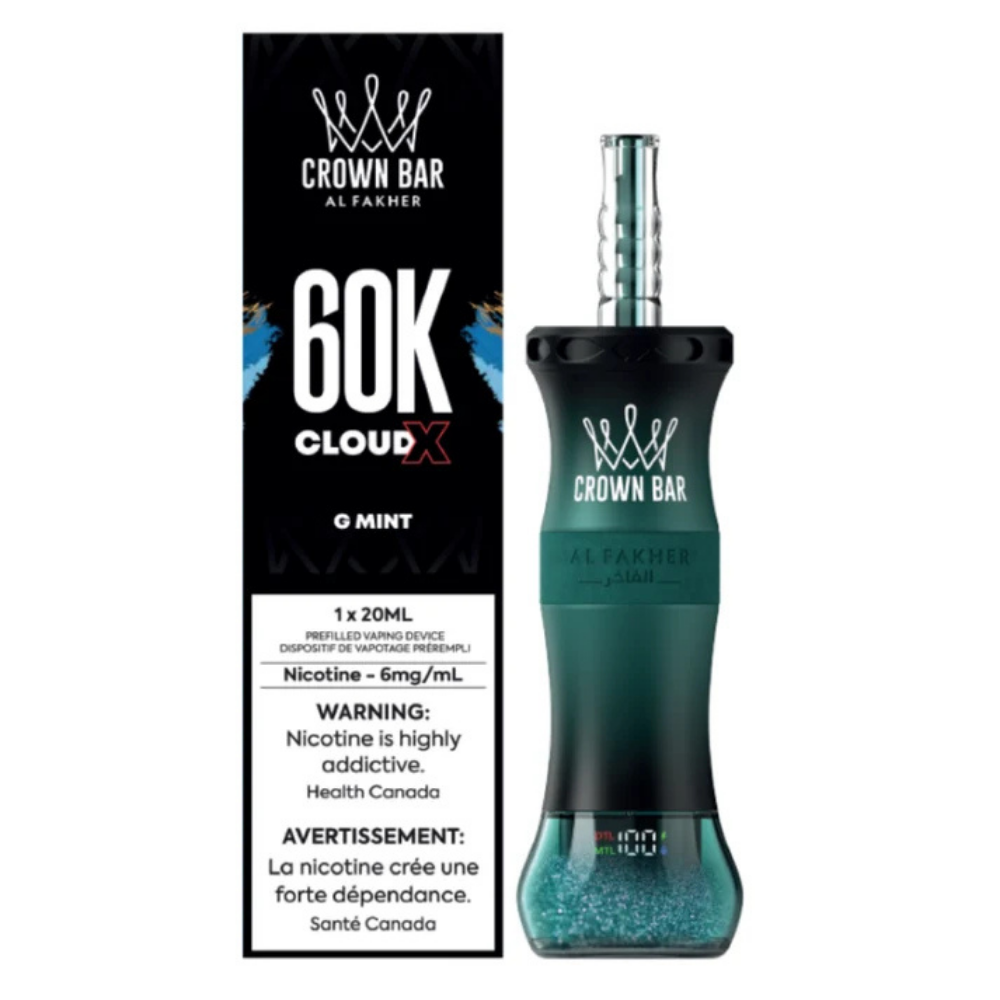 Al Fakher Crown Bar Cloud X Disposable Shisha Bar - 60K Puffs - 20mL