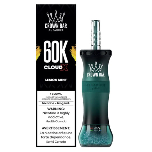 Al Fakher Crown Bar Cloud X Disposable Shisha Bar - 60K Puffs - 20mL
