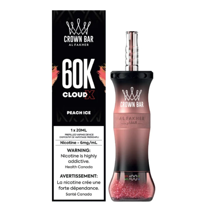 Al Fakher Crown Bar Cloud X Disposable Shisha Bar - 60K Puffs - 20mL