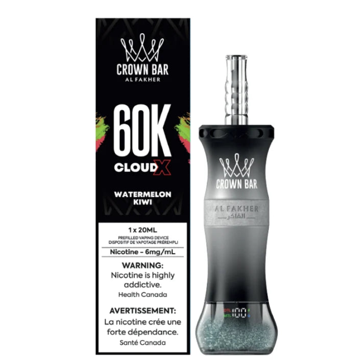 Al Fakher Crown Bar Cloud X Disposable Shisha Bar - 60K Puffs - 20mL