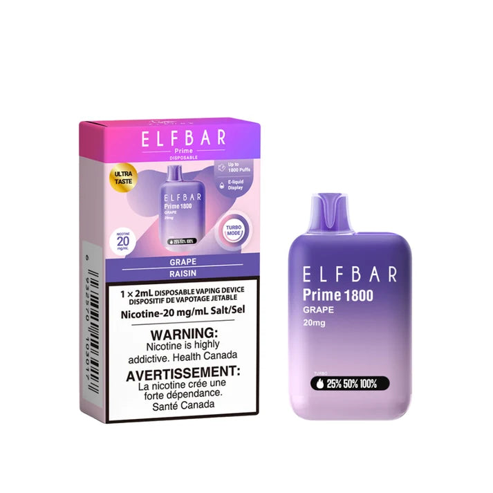 Elf Bar Prime 1800 Dispable  - 1800 Puffs - 2mL