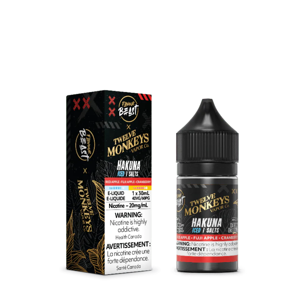 Flavour Beast X 12 Monkeys Vape Juice Salt 30mL
