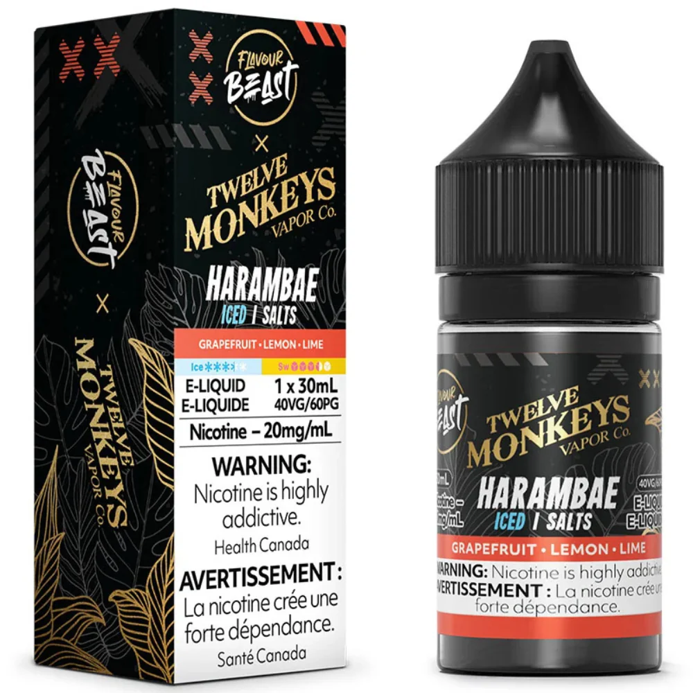Flavour Beast X 12 Monkeys Vape Juice Salt 30mL