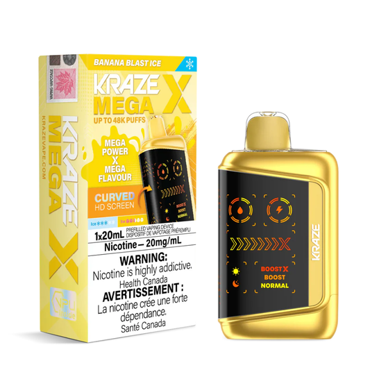 Kraze Mega X Disposable Vape - 48K Puffs - 20mL