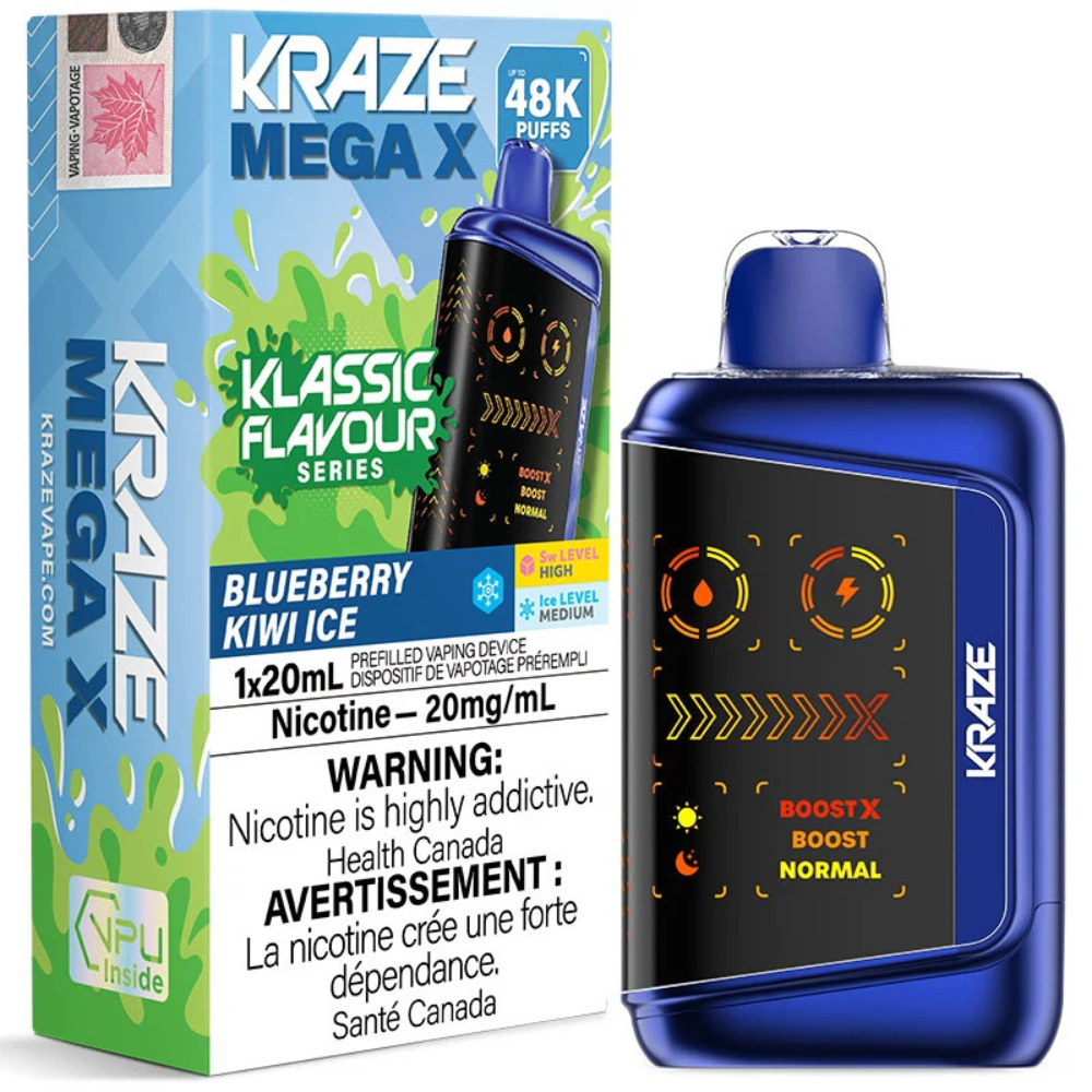 Kraze Mega X Klassic Disposable Vape - 48K Puffs - 20mL