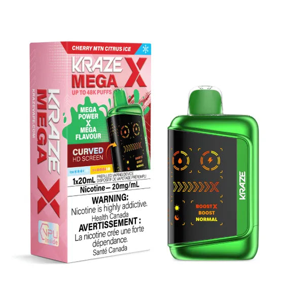 Kraze Mega X Disposable Vape - 48K Puffs - 20mL