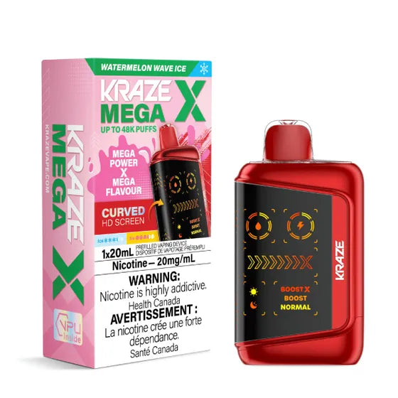 Kraze Mega X Disposable Vape - 48K Puffs - 20mL