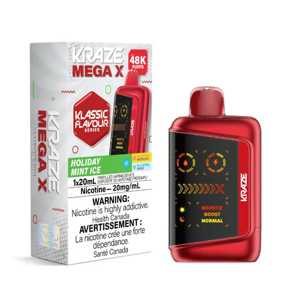Kraze Mega X Klassic Disposable Vape - 48K Puffs - 20mL