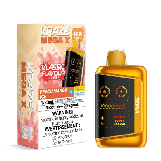 Kraze Mega X Klassic Disposable Vape - 48K Puffs - 20mL