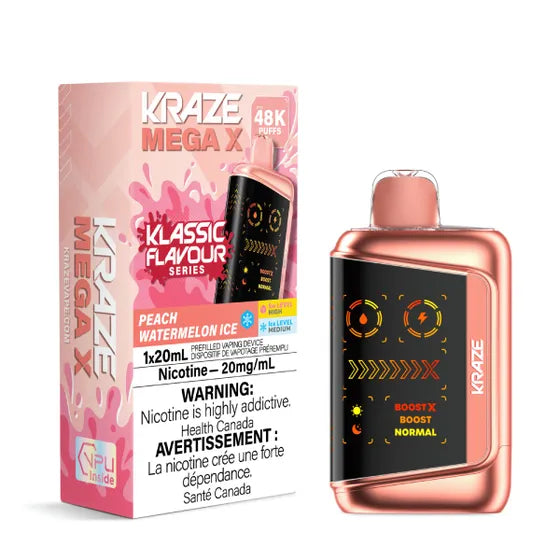 Kraze Mega X Klassic Disposable Vape - 48K Puffs - 20mL