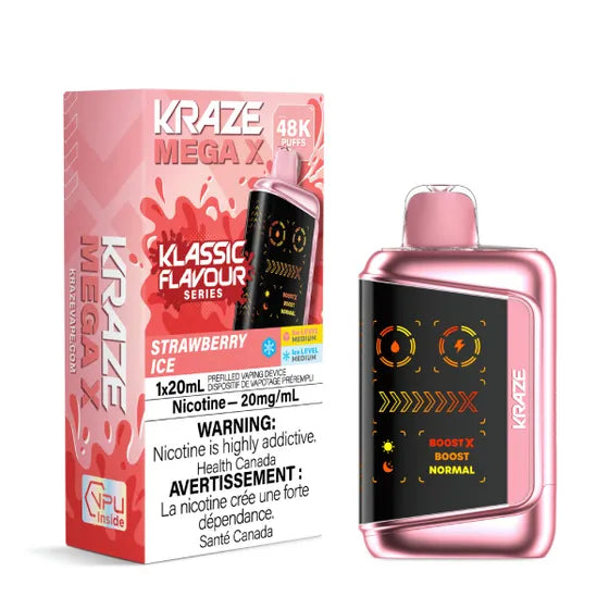 Kraze Mega X Klassic Disposable Vape - 48K Puffs - 20mL