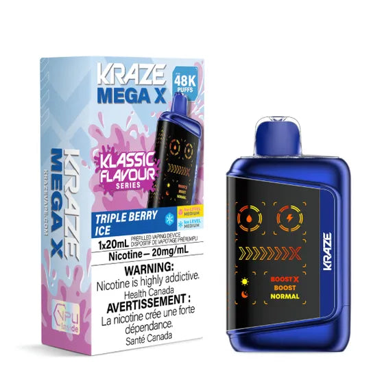 Kraze Mega X Klassic Disposable Vape - 48K Puffs - 20mL