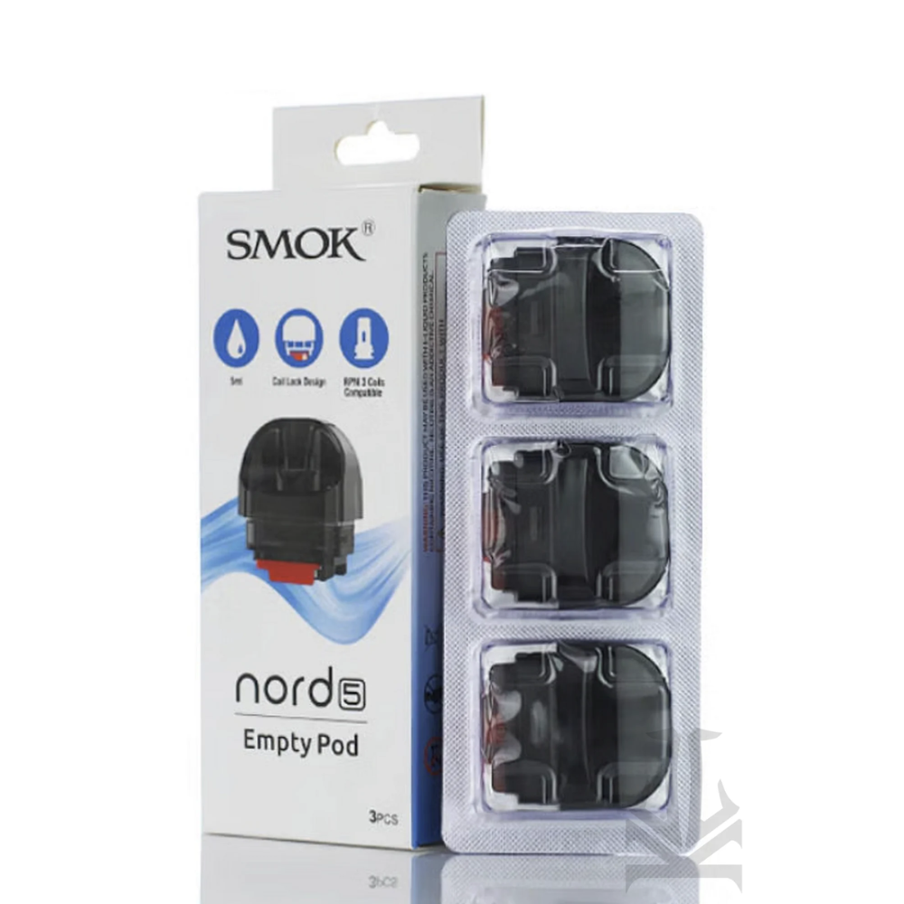 SMOK Nord 5 Empty Replacement Pod (3 Pack) [CRC][BC]